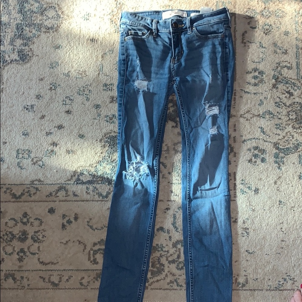 Hollister ripped jeans